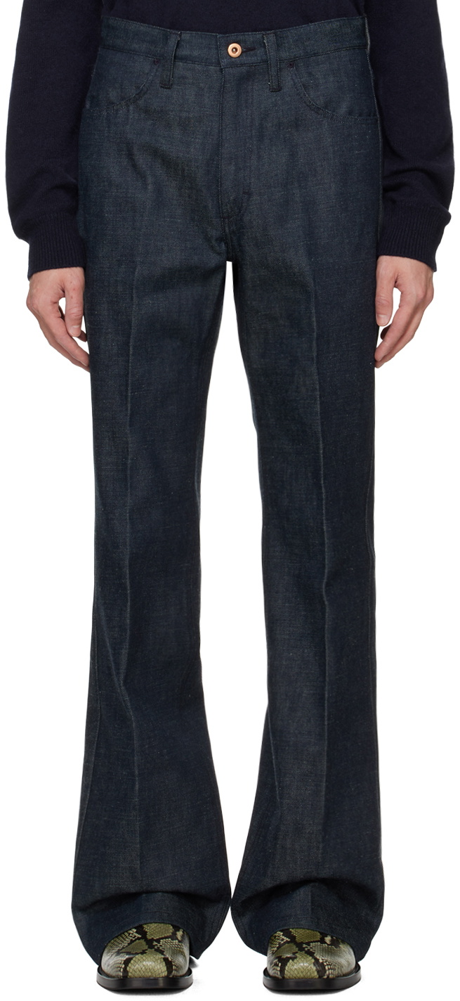 KOZABURO Black Long 3D Jeans Kozaburo