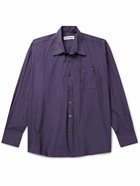 Our Legacy - Borrowed Crinkled Cotton-Blend Shell Shirt - Purple