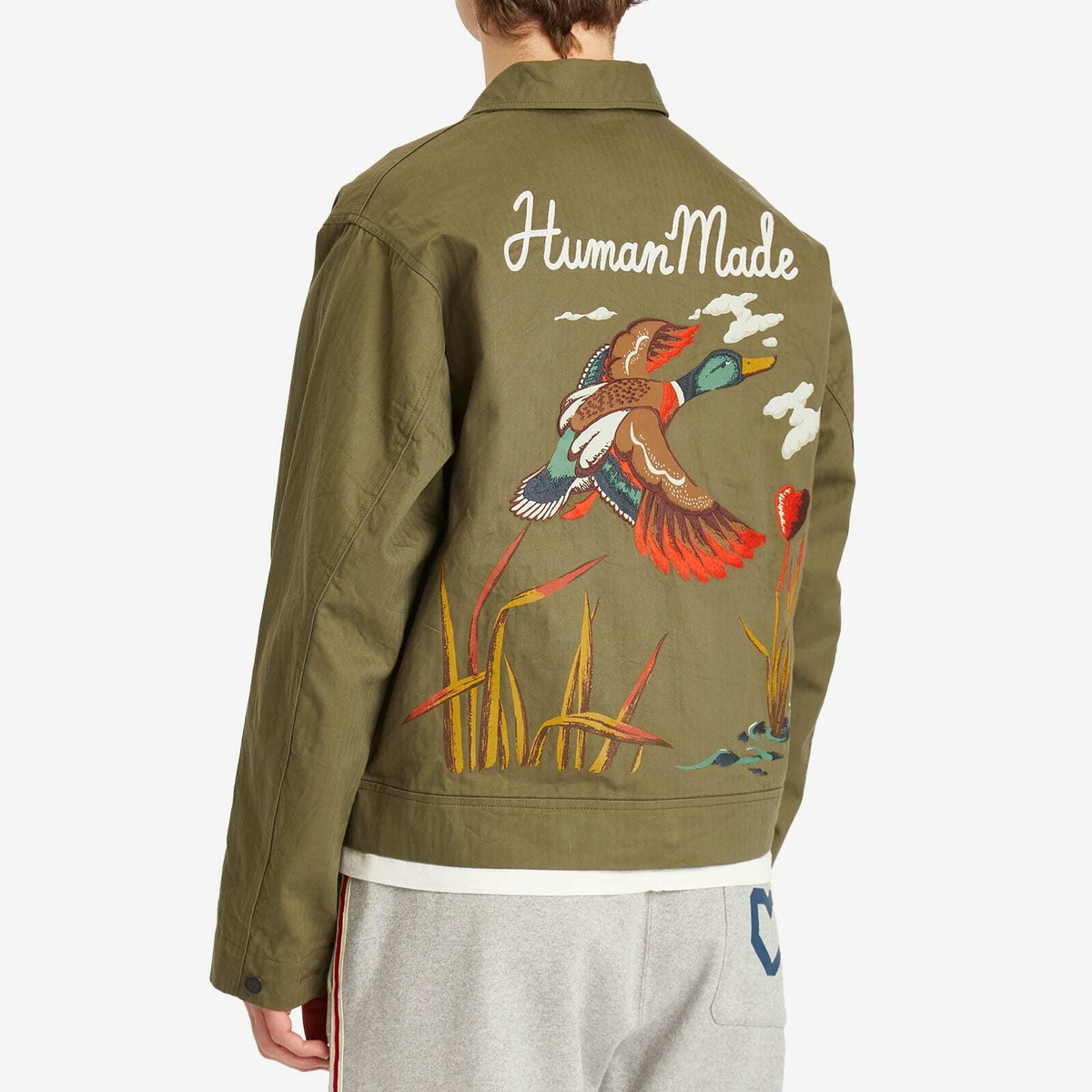 サイズL HUMAN MADE MILITARY JACKET Human Made Military Motorcycle Jacket Olive Drab Men's