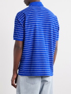 Beams Plus - Striped Cotton-Blend Terry Polo Shirt - Blue