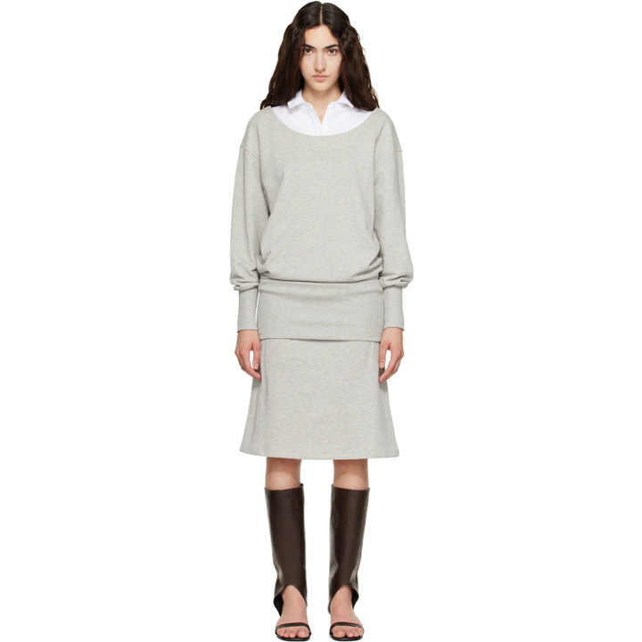 Photo: Paloma Wool Gray Belda Midi Dress