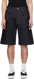 Ksubi Blue MAXX Raw Idols Denim Shorts