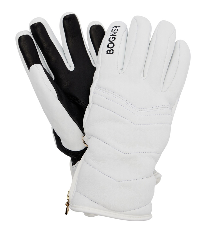 Photo: Bogner Dana quilted leather ski gloves