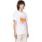Stella McCartney White Tangerine Elephant T-Shirt
