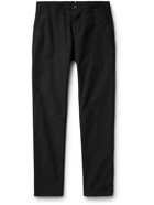 Incotex - Slim-Fit Cotton-Blend Twill Trousers - Black