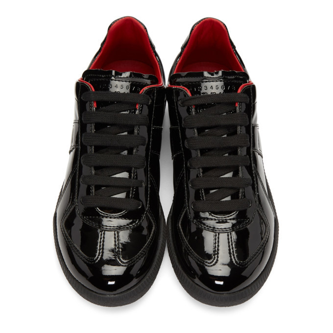 Maison margiela patdnt discount leather black replicas