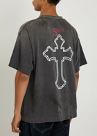 Saint Mxxxxxx 2Pac Printed Cotton T-shirt Black