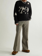Palm Angels - Intarsia-Knit Sweater - Black