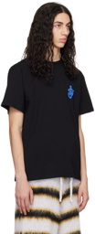 JW Anderson Black Anchor Patch T-Shirt