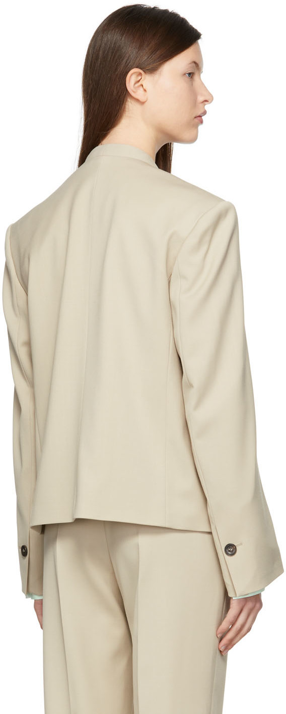 [LOW CLASSIC] /☆ 24FW VINTAGE 2-BUTTON WOOL BLAZER / BEIGE LOW CLASSIC Beige Wool Blazer Low Classic