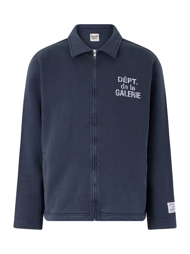 Photo: Gallery Dept. - Montecito Logo-Print Cotton-Jersey Jacket - Black