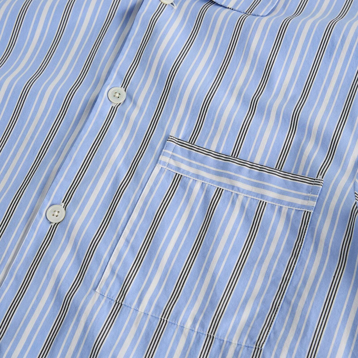 Tekla Fabrics Sleep Shirt in Stave Stripes