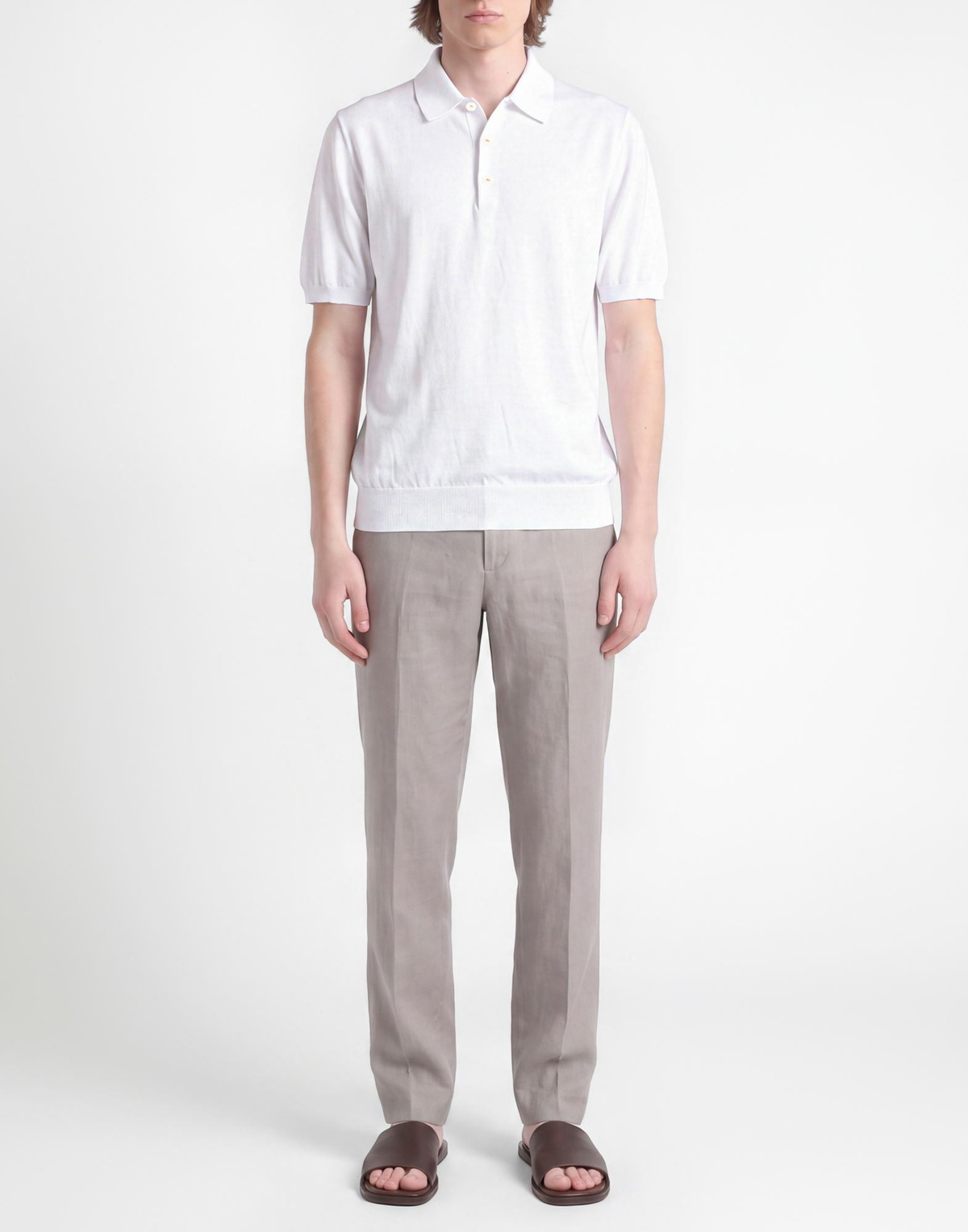 Kiton Mens Polo shirt in White