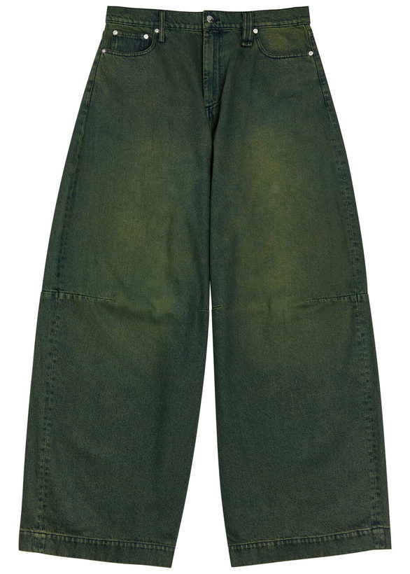 Photo: Simone Rocha Darted Wide-leg Jeans Green