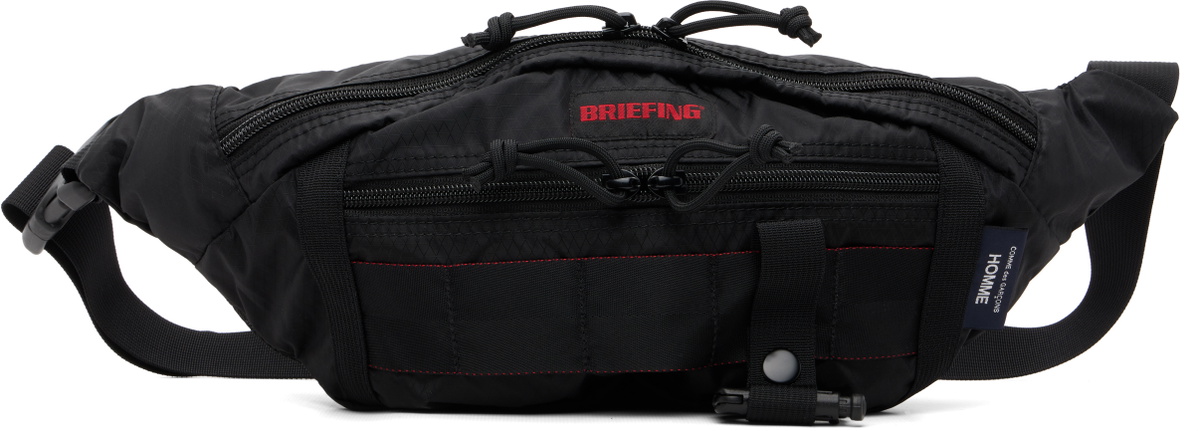 Comme des Garçons Homme Men's Logo Waist Bag in Black Comme des