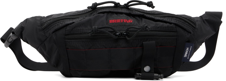 Photo: Comme des Garçons Homme Black BRIEFING Edition Nylon Diamond Rip Belt Bag