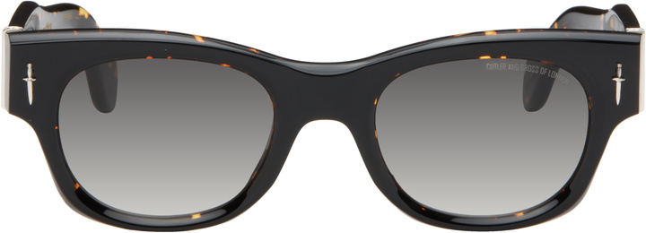 Photo: Cutler and Gross Black & Brown The Great Frog Edition Halen Square Sunglasses