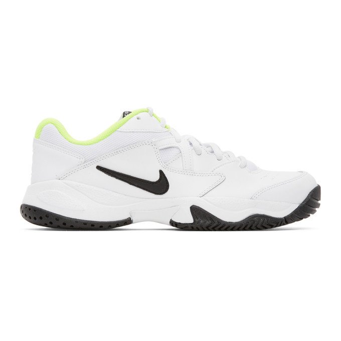 Photo: Nike White and Black NikeCourt Lite 2 Sneakers