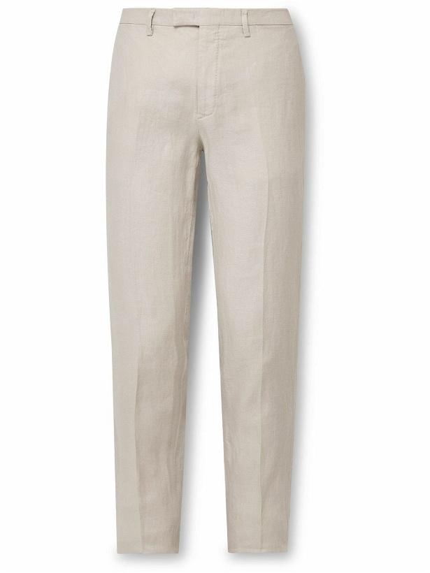 Photo: Boglioli - Slim-Fit Linen Suit Trousers - Gray