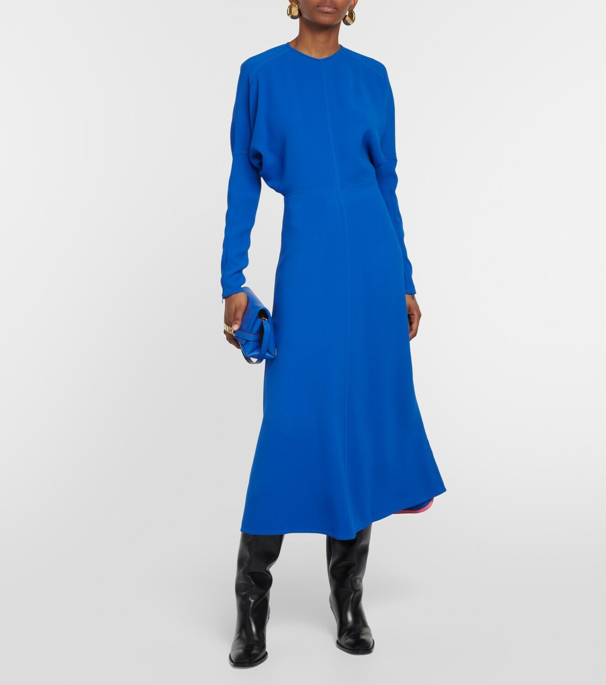 white tie waist midi dress Off White Tie Midi Dress