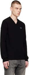 COMME des GARÇONS PLAY Black Wool Sweater