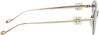 LOEWE Gold Anagram Hexagonal Sunglasses