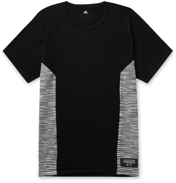 Photo: adidas Consortium - Space-Dyed Stretch-Knit T-Shirt - Black
