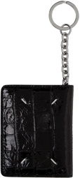 Maison Margiela Black Keychain Bifold Card Holder