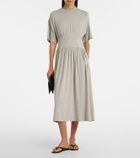 Toteme Jersey gathered midi dress