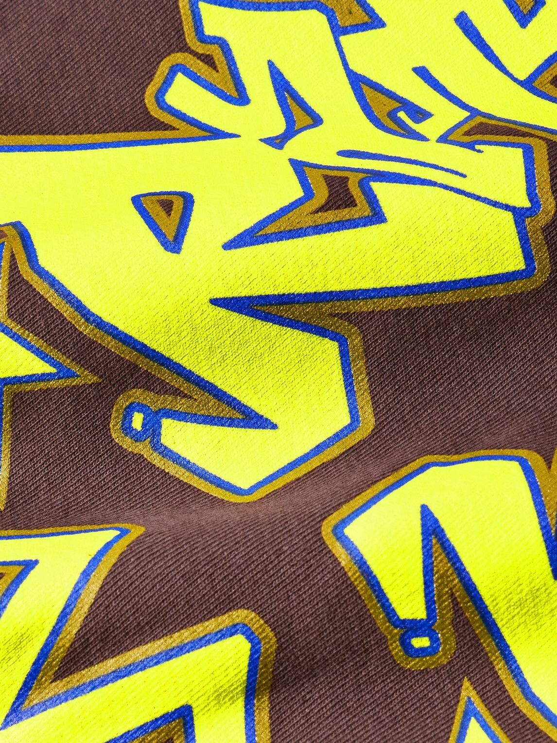 Stray Rats - Grafflection Logo-Print Cotton-Jersey Zip-Up Hoodie - Brown