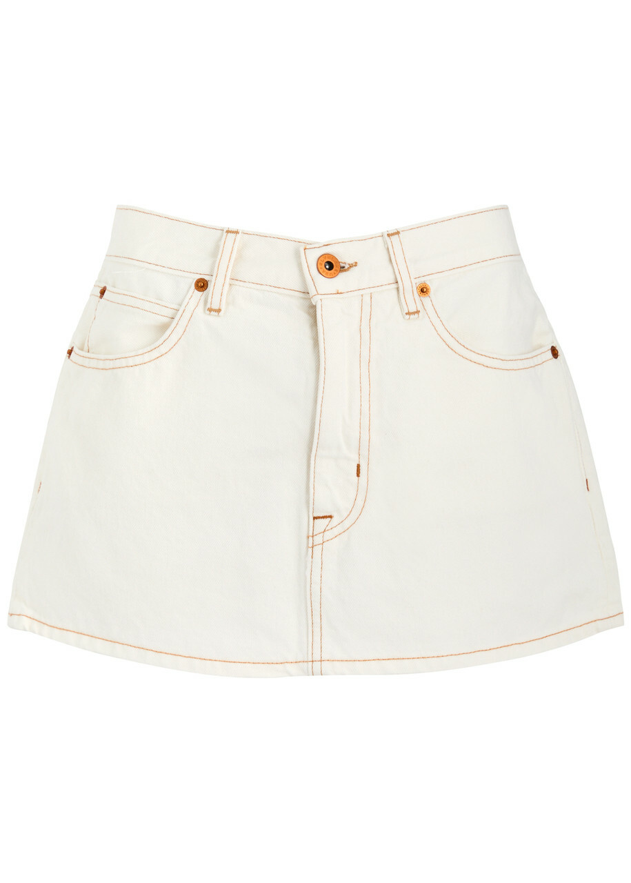 Insight white denim skirt best sale