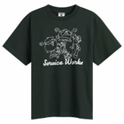 Service Works Men's Pots & Pans T-Shirt in Forest