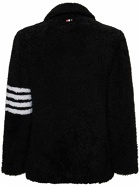 THOM BROWNE - Unconstructed Shearling Peacoat
