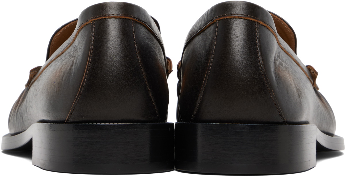 Dries Van Noten Brown Leather Loafers
