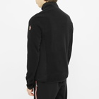 Moncler Grenoble Men's Tricolour Half Zip Fleece in Black