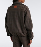 Acne Studios Prince of Wales check wool-blend jacket