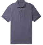 Bellerose - Cotton and Linen-Blend Jersey Polo Shirt - Blue