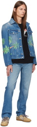 Casablanca Blue Tennis Club Denim Jacket
