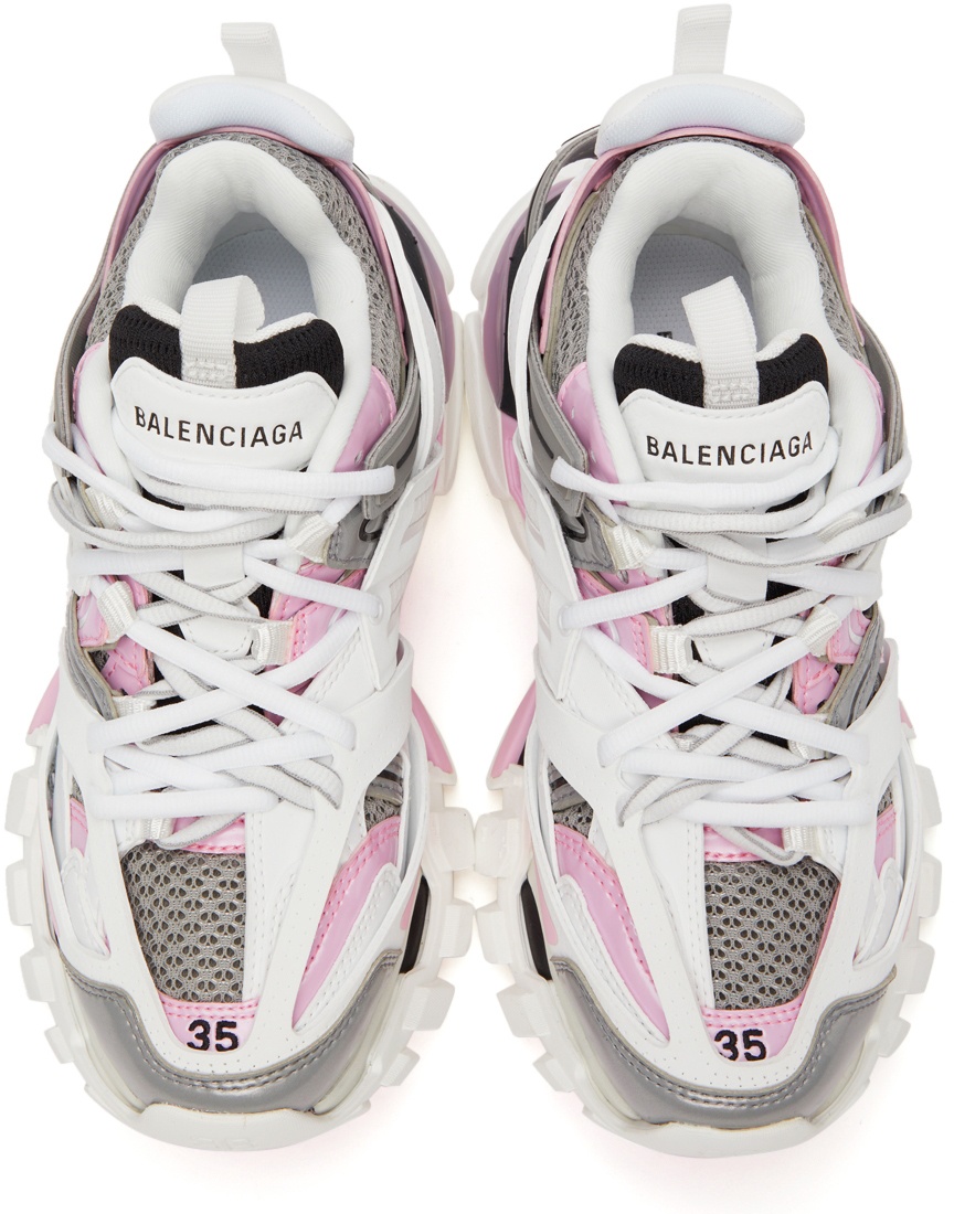 Track leather trainers Balenciaga Pink size 37 EU in Leather  28795987