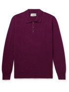 Altea - Cashmere Polo Shirt - Burgundy