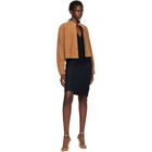 Nour Hammour Tan Lucien Suede Jacket