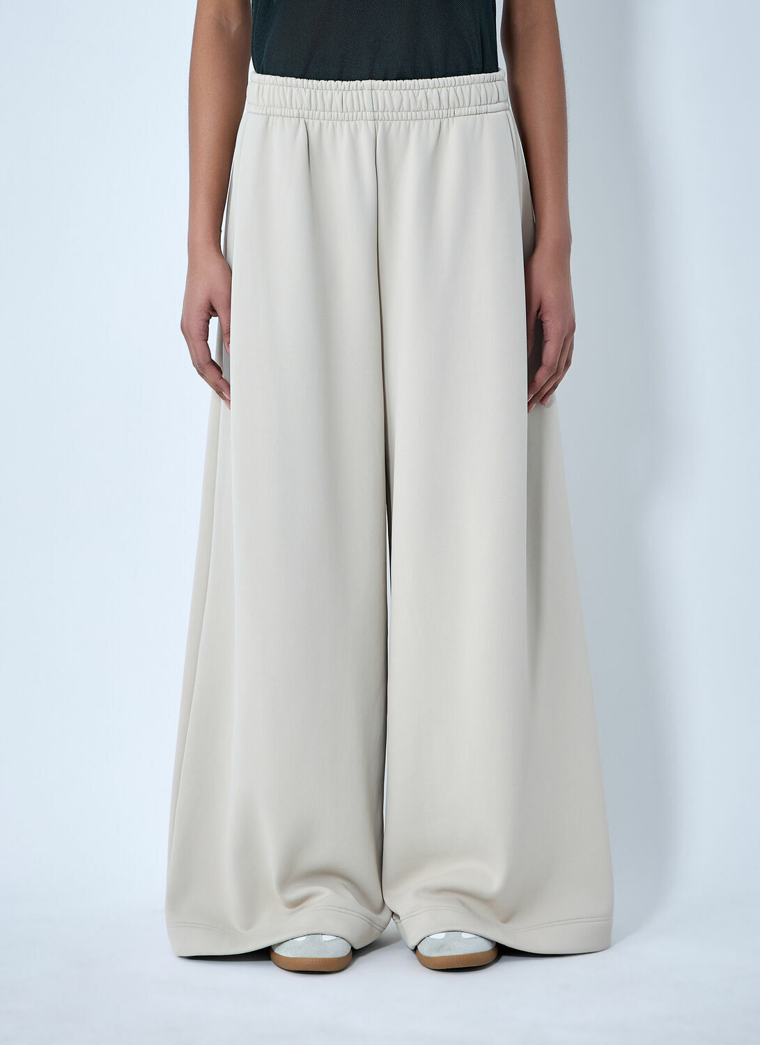 Lacoste Wide-Leg Trousers with Elasticated Waistband