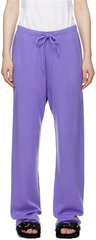 Photo: extreme cashmere Purple n°142 Run Lounge Pants