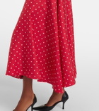 Rodarte Printed silk twill midi dress