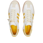 Adidas x Sporty & Rich Samba Sneakers in White/Bold Gold/Cream White