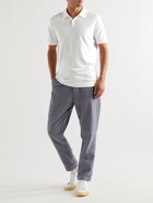 Derek Rose - Jacob Garment-Dyed Sea Island Cotton Polo Shirt - White