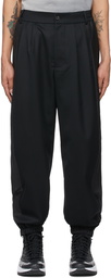 Feng Chen Wang Black Wool Paneled Trousers