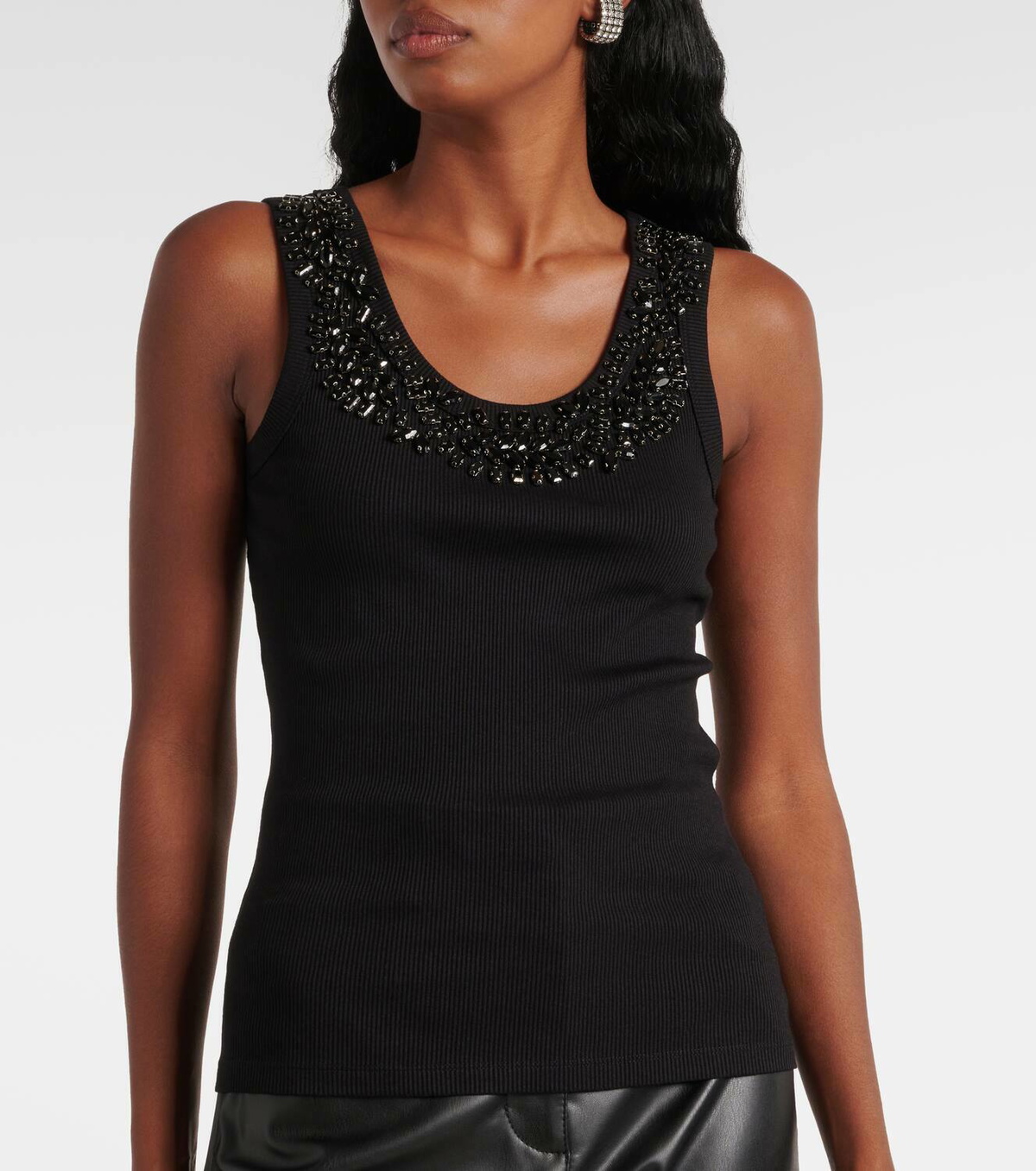 Xu Zhi Laurel embellished tank top