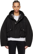 JACQUEMUS Black 'The Caraco cropped parka' Jacket
