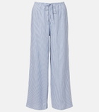 Montce Striped cotton wide-leg pants